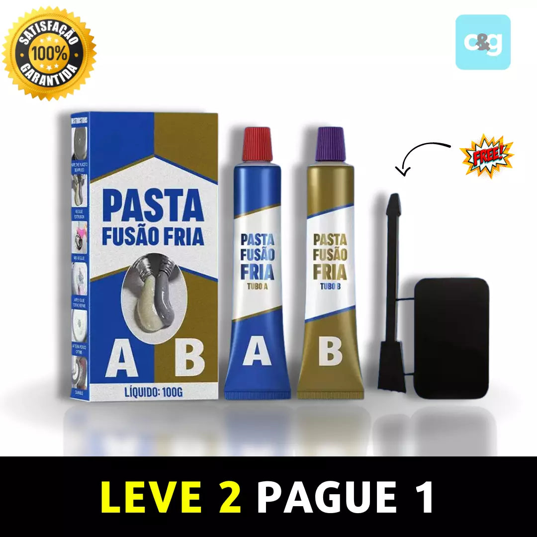 Solda Fusão Fria: Super Resistente + LEVE 2 Pague 1 - SOMENTE HOJE