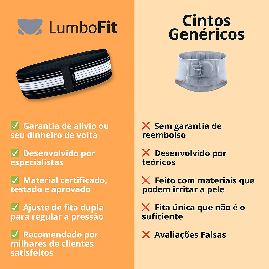 Cinto para dor nas costas - Lumbofit + Brinde Exclusivo