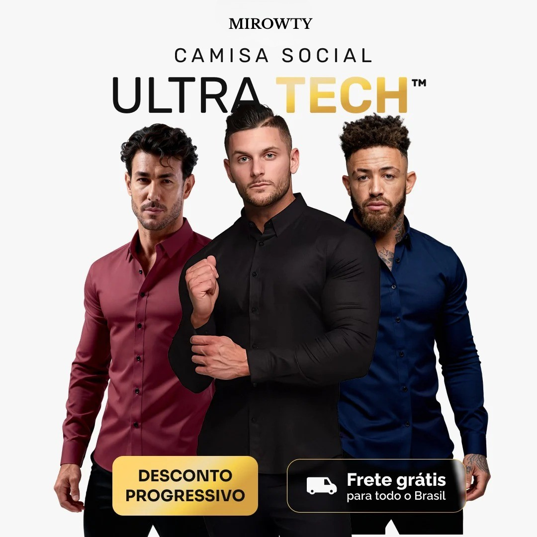 Kit 3 Camisas Ultra-Tech™ - Black Friday 🔥