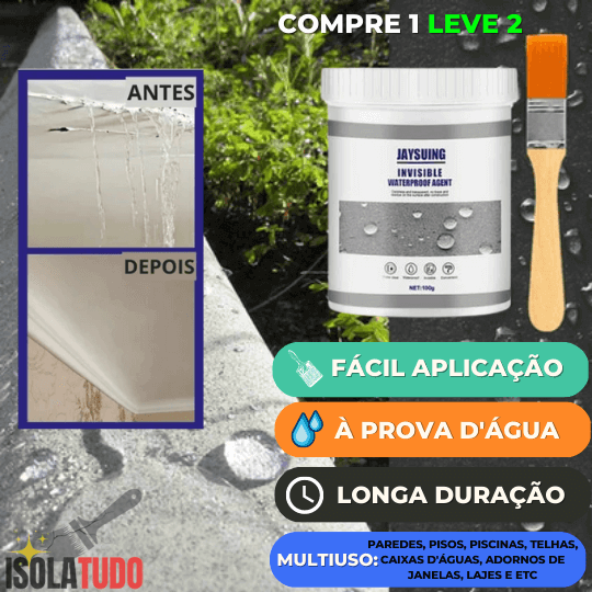 IsolaTudo™ - Fim dos Vazamentos e Rachaduras - Compre 1 Leve 2 + BRINDE
