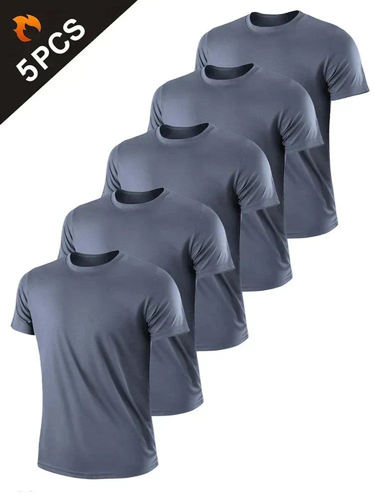 5PCS Camisa Respirável Simples