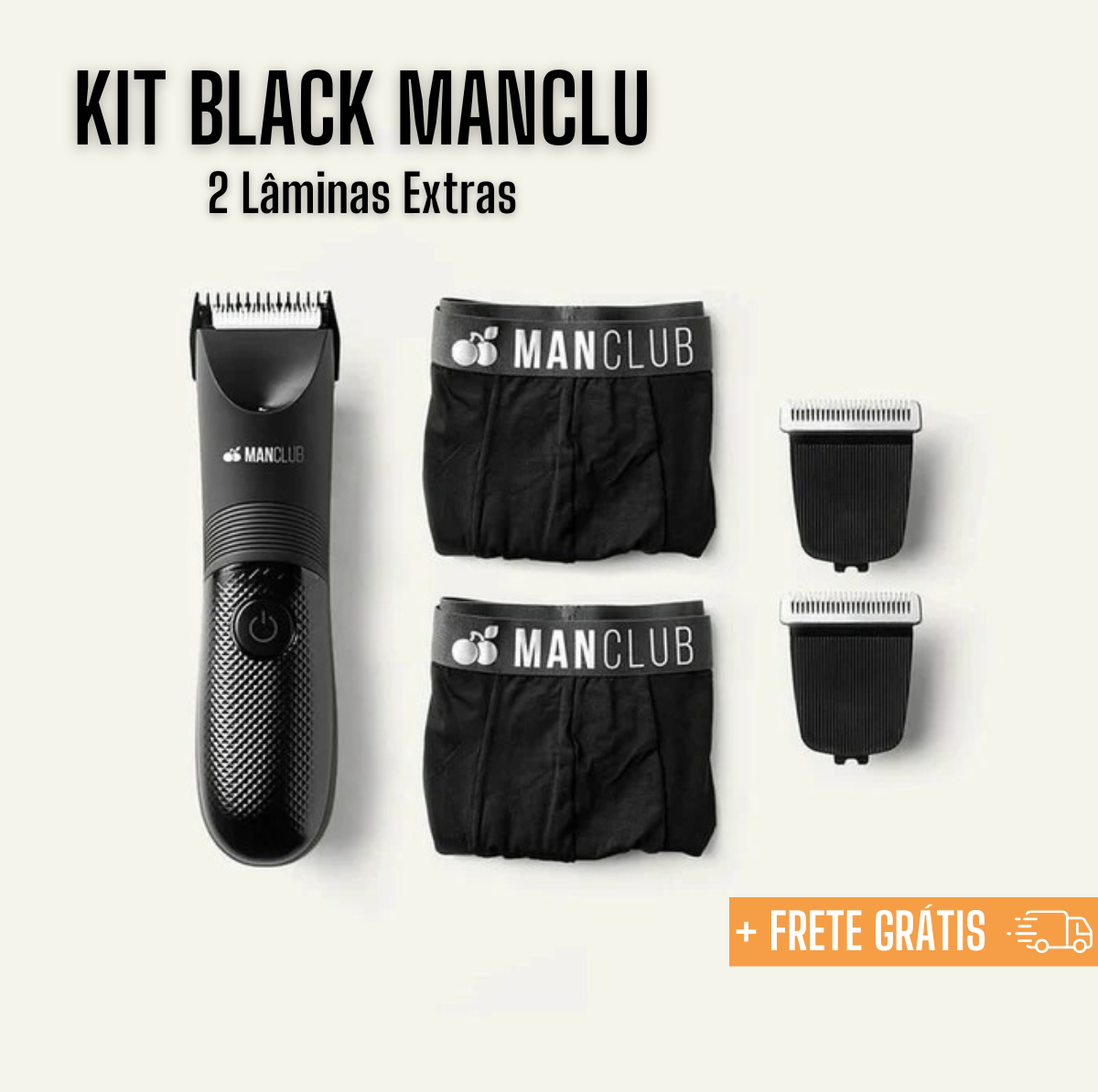Kit Black Manclub Desmatador + Brinde Exclusivo