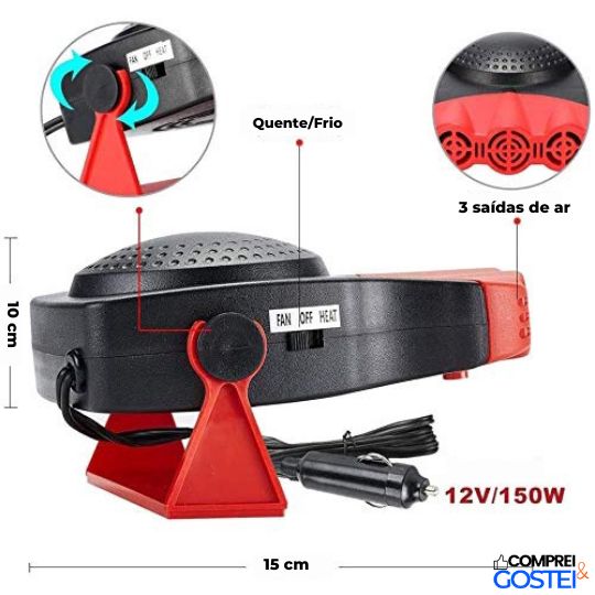 Ar Condicionado Portátil Veicular - TurboFrio™