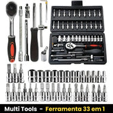 Kit Chave Catraca e Soquetes 46 Peças + Desconto de Lançamento