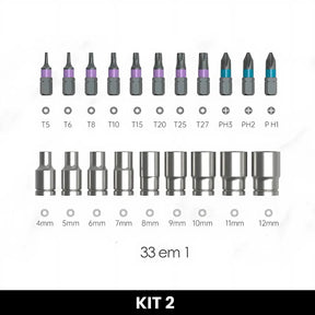Milti Tools - Caixa de Ferramentas Multifuncional 33 em 1