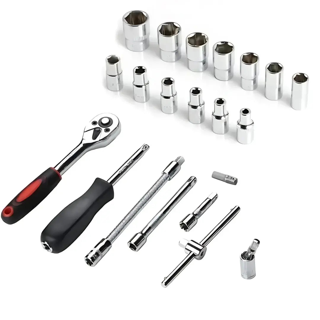 Kit Chave Catraca e Soquetes 46 Peças + Desconto de Lançamento