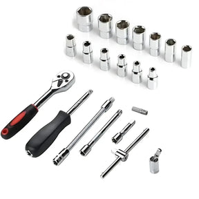 Kit Chave Catraca e Soquetes 46 Peças + Desconto de Lançamento