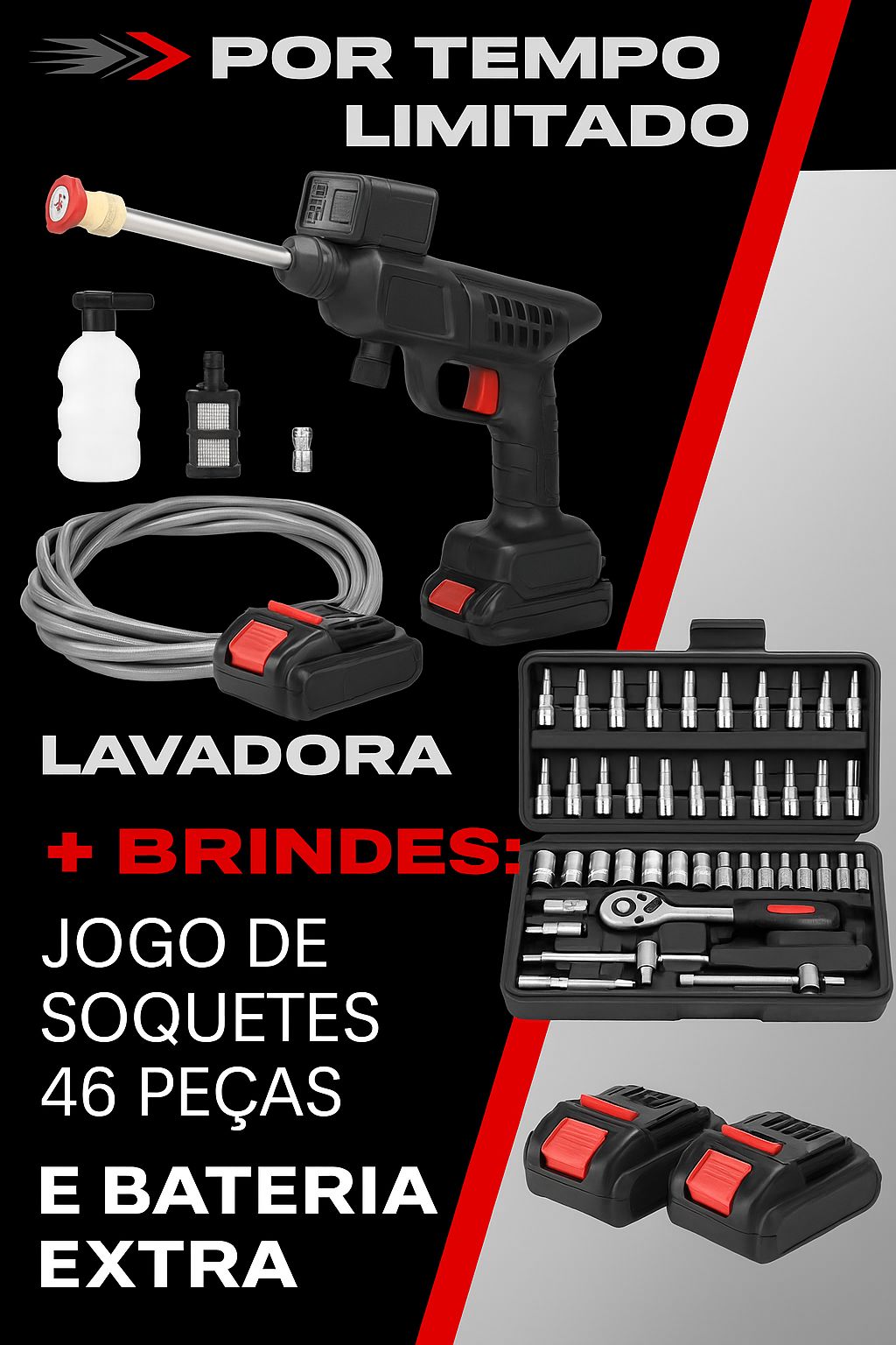 VapePower Max com brindes exclusivos 🎁 Inclui bateria extra e kit de ferramentas GRÁTIS — oferta por tempo limitado!