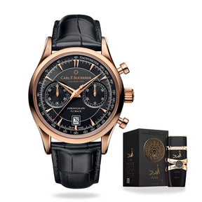 Monarch Flyback 42mm + Perfume Lattafa Asad