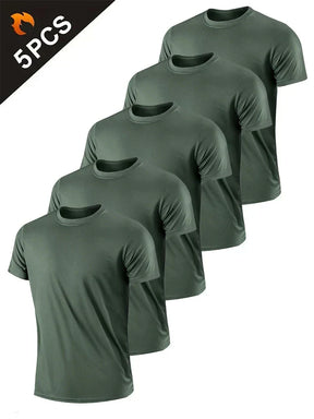 5PCS Camisa Respirável Simples