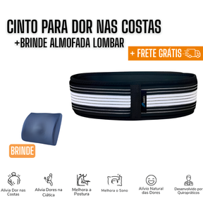 Cinto para dor nas costas - Lumbofit + Brinde Exclusivo