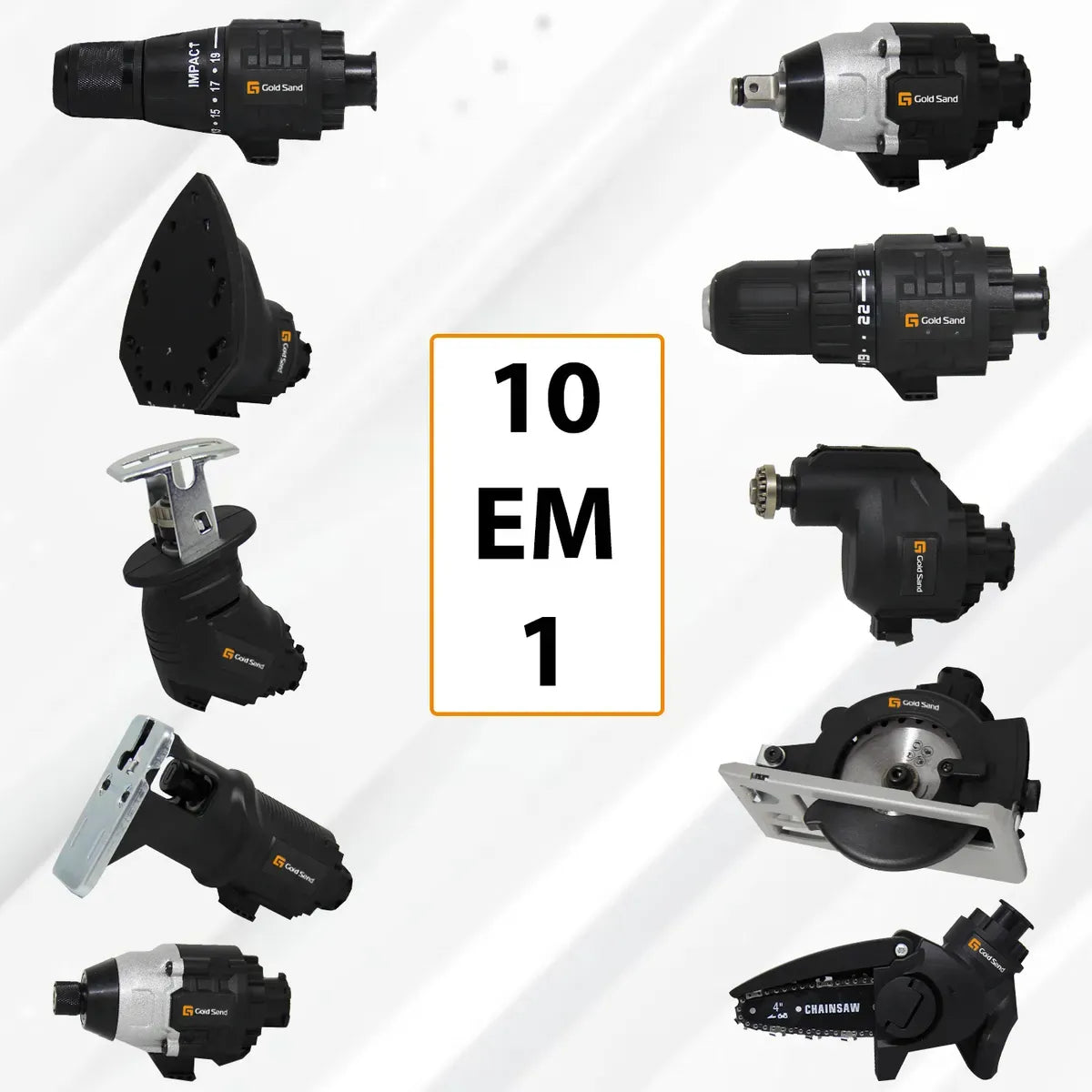 Kit 10 em 1 Parafusadeira Com 2 Baterias Lixadeira Profissional