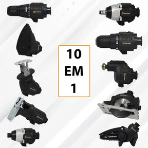 Kit 10 em 1 Parafusadeira Com 2 Baterias Lixadeira Profissional