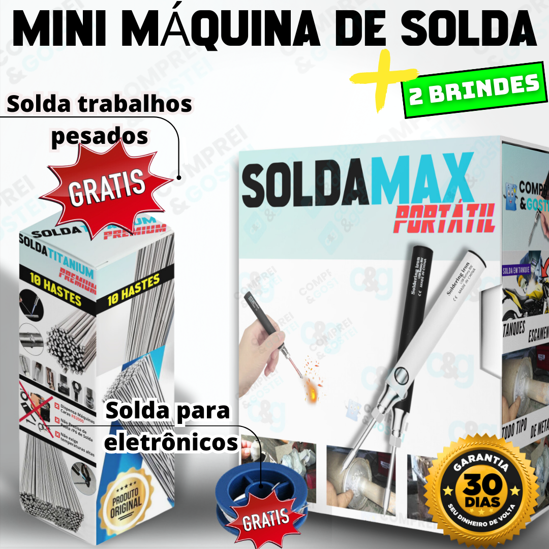 SoldaMax™ Portátil - Reparos Super Resistentes + 2 BRINDES