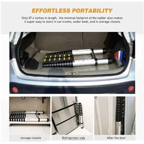 Escada Telescopica De Aluminio 5 Metros 13 Degraus