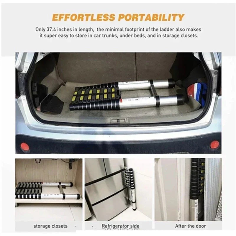 Escada Telescopica De Aluminio 5 Metros 13 Degraus